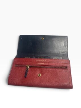 SMYTHSON Marshall textured-leather travel wallet
